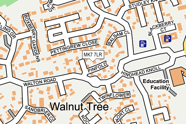 MK7 7LR map - OS OpenMap – Local (Ordnance Survey) MK7 7LR map - OS OpenMap – Local (Ordnance Survey)