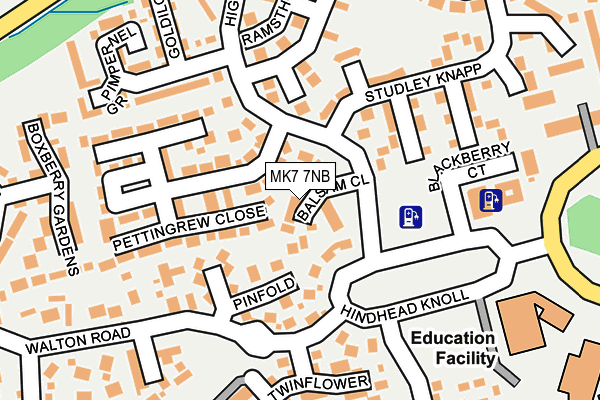 MK7 7NB map - OS OpenMap – Local (Ordnance Survey) MK7 7NB map - OS OpenMap – Local (Ordnance Survey)