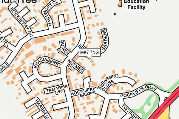 MK7 7NG map - OS OpenMap – Local (Ordnance Survey)
