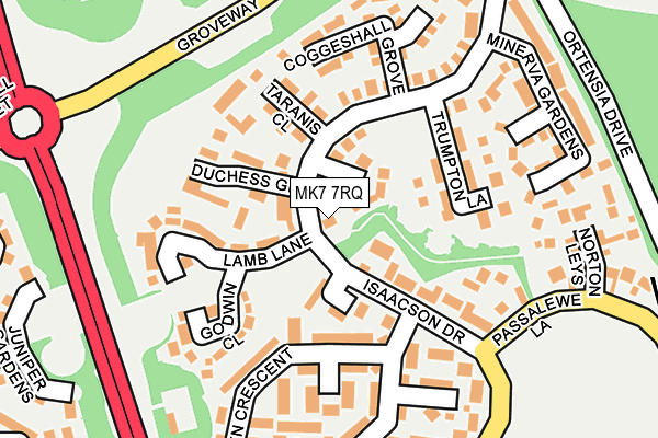 MK7 7RQ map - OS OpenMap – Local (Ordnance Survey) MK7 7RQ map - OS OpenMap – Local (Ordnance Survey)