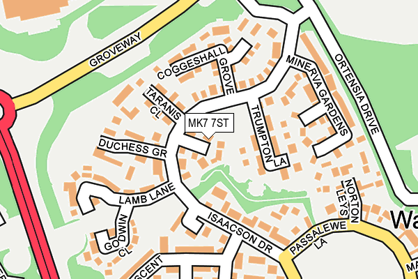 MK7 7ST map - OS OpenMap – Local (Ordnance Survey) MK7 7ST map - OS OpenMap – Local (Ordnance Survey)