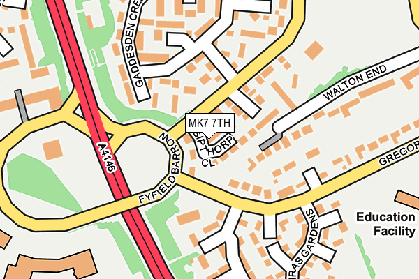 MK7 7TH map - OS OpenMap – Local (Ordnance Survey) MK7 7TH map - OS OpenMap – Local (Ordnance Survey)