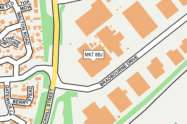MK7 8BJ map - OS OpenMap – Local (Ordnance Survey) MK7 8BJ map - OS OpenMap – Local (Ordnance Survey)