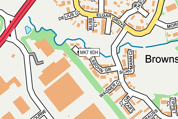 MK7 8DH map - OS OpenMap – Local (Ordnance Survey)