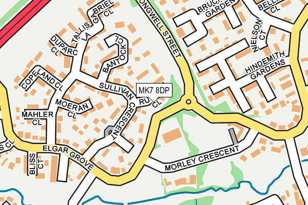 MK7 8DP map - OS OpenMap – Local (Ordnance Survey) MK7 8DP map - OS OpenMap – Local (Ordnance Survey)