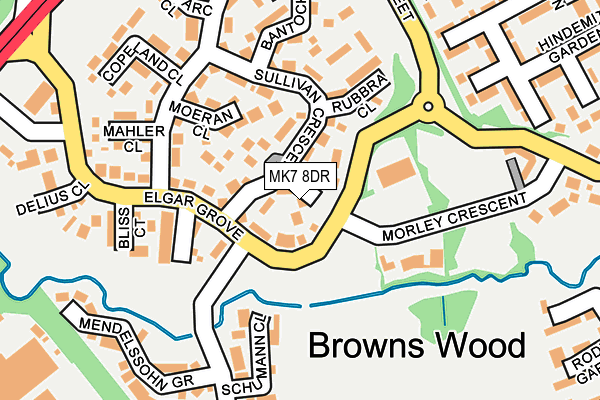 MK7 8DR map - OS OpenMap – Local (Ordnance Survey) MK7 8DR map - OS OpenMap – Local (Ordnance Survey)