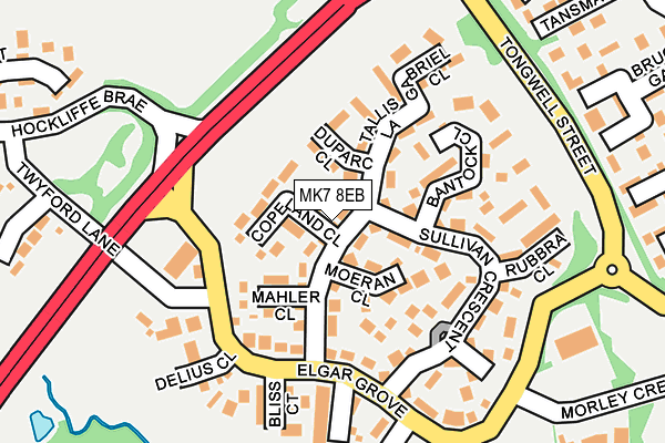MK7 8EB map - OS OpenMap – Local (Ordnance Survey) MK7 8EB map - OS OpenMap – Local (Ordnance Survey)