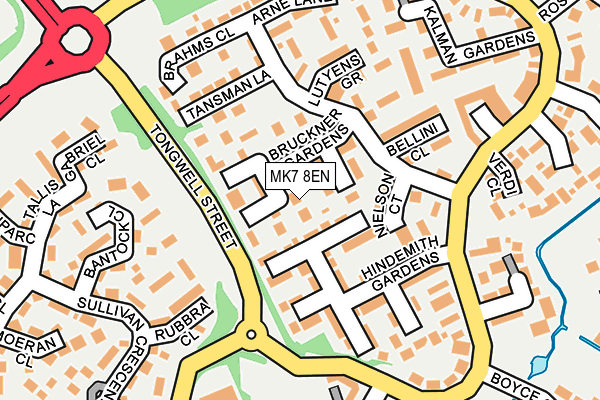 MK7 8EN map - OS OpenMap – Local (Ordnance Survey) MK7 8EN map - OS OpenMap – Local (Ordnance Survey)