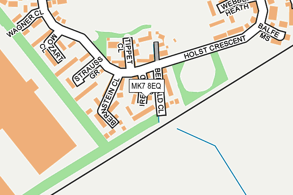 MK7 8EQ map - OS OpenMap – Local (Ordnance Survey) MK7 8EQ map - OS OpenMap – Local (Ordnance Survey)
