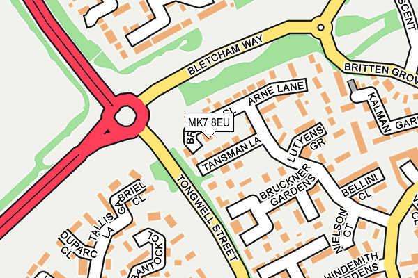 MK7 8EU map - OS OpenMap – Local (Ordnance Survey) MK7 8EU map - OS OpenMap – Local (Ordnance Survey)