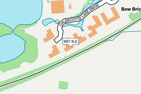 MK7 8LE map - OS OpenMap – Local (Ordnance Survey) MK7 8LE map - OS OpenMap – Local (Ordnance Survey)
