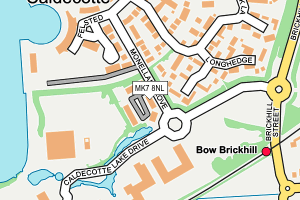 MK7 8NL map - OS OpenMap – Local (Ordnance Survey) MK7 8NL map - OS OpenMap – Local (Ordnance Survey)