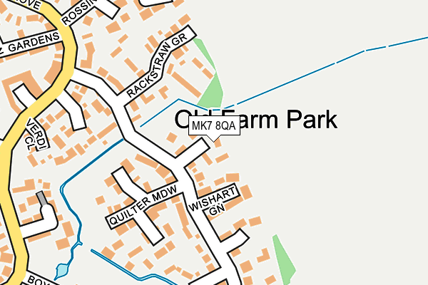 MK7 8QA map - OS OpenMap – Local (Ordnance Survey) MK7 8QA map - OS OpenMap – Local (Ordnance Survey)
