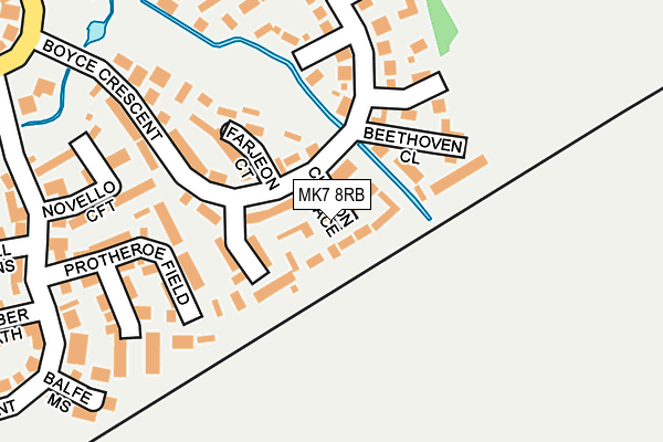 MK7 8RB map - OS OpenMap – Local (Ordnance Survey) MK7 8RB map - OS OpenMap – Local (Ordnance Survey)