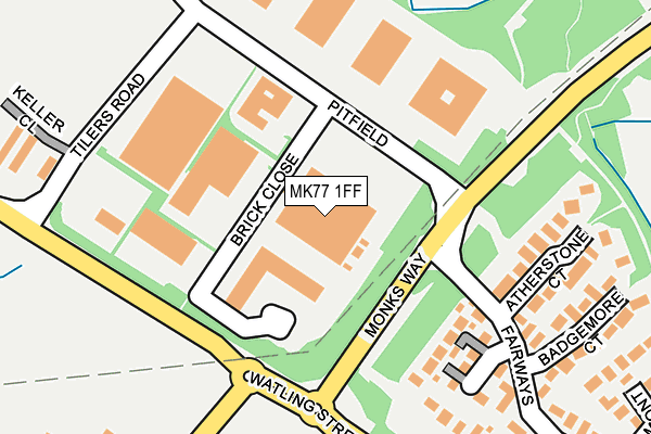 MK77 1FF map - OS OpenMap – Local (Ordnance Survey) MK77 1FF map - OS OpenMap – Local (Ordnance Survey)