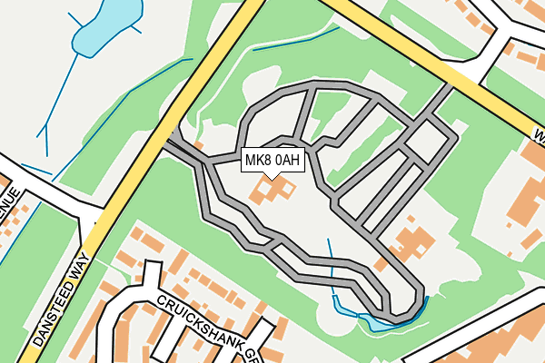 MK8 0AH map - OS OpenMap – Local (Ordnance Survey) MK8 0AH map - OS OpenMap – Local (Ordnance Survey)