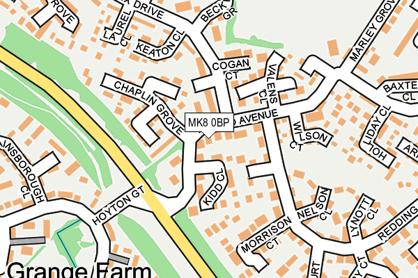 MK8 0BP map - OS OpenMap – Local (Ordnance Survey) MK8 0BP map - OS OpenMap – Local (Ordnance Survey)