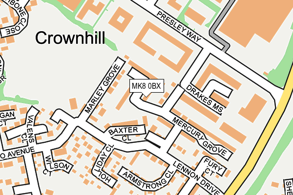 MK8 0BX map - OS OpenMap – Local (Ordnance Survey) MK8 0BX map - OS OpenMap – Local (Ordnance Survey)