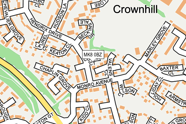 MK8 0BZ map - OS OpenMap – Local (Ordnance Survey) MK8 0BZ map - OS OpenMap – Local (Ordnance Survey)