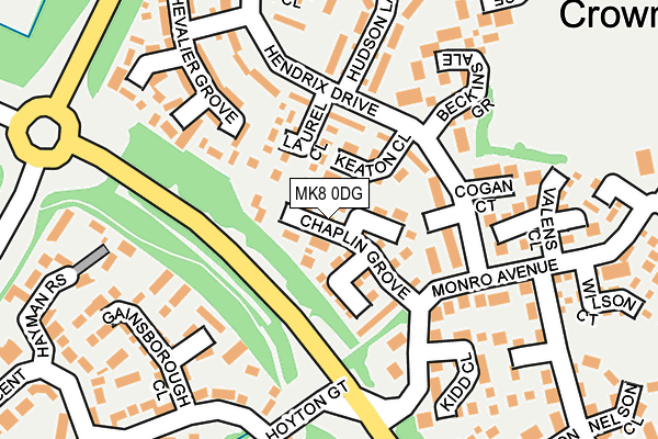 MK8 0DG map - OS OpenMap – Local (Ordnance Survey) MK8 0DG map - OS OpenMap – Local (Ordnance Survey)