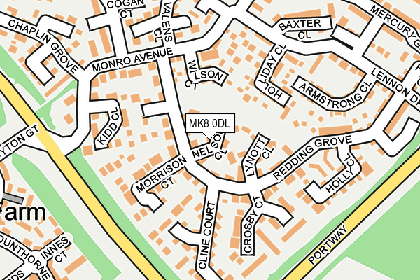 MK8 0DL map - OS OpenMap – Local (Ordnance Survey) MK8 0DL map - OS OpenMap – Local (Ordnance Survey)