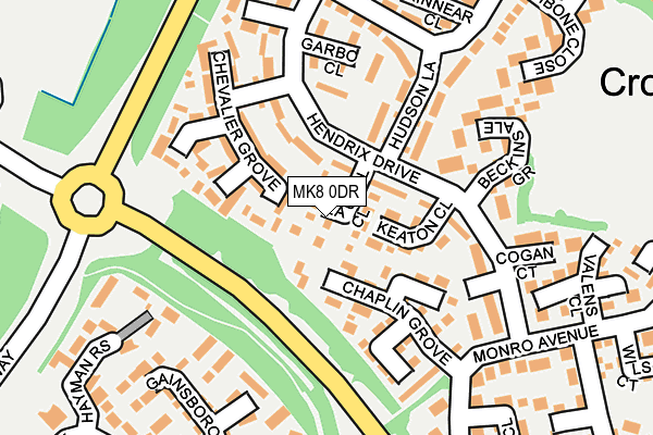 MK8 0DR map - OS OpenMap – Local (Ordnance Survey) MK8 0DR map - OS OpenMap – Local (Ordnance Survey)