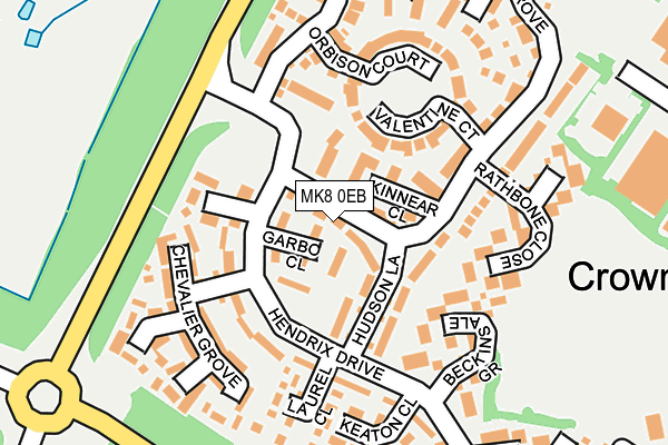 MK8 0EB map - OS OpenMap – Local (Ordnance Survey) MK8 0EB map - OS OpenMap – Local (Ordnance Survey)