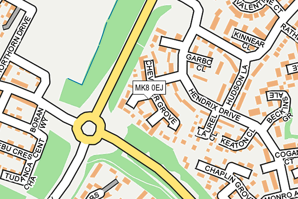 MK8 0EJ map - OS OpenMap – Local (Ordnance Survey) MK8 0EJ map - OS OpenMap – Local (Ordnance Survey)