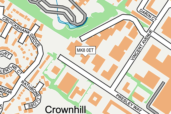 MK8 0ET map - OS OpenMap – Local (Ordnance Survey) MK8 0ET map - OS OpenMap – Local (Ordnance Survey)