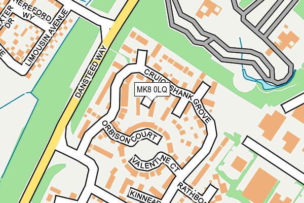 MK8 0LQ map - OS OpenMap – Local (Ordnance Survey) MK8 0LQ map - OS OpenMap – Local (Ordnance Survey)