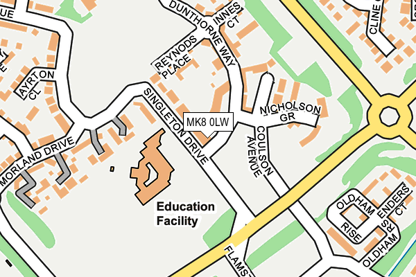 MK8 0LW map - OS OpenMap – Local (Ordnance Survey) MK8 0LW map - OS OpenMap – Local (Ordnance Survey)