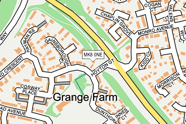 MK8 0NE map - OS OpenMap – Local (Ordnance Survey) MK8 0NE map - OS OpenMap – Local (Ordnance Survey)