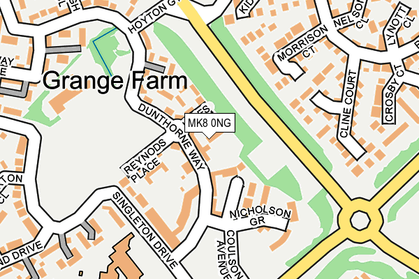MK8 0NG map - OS OpenMap – Local (Ordnance Survey) MK8 0NG map - OS OpenMap – Local (Ordnance Survey)