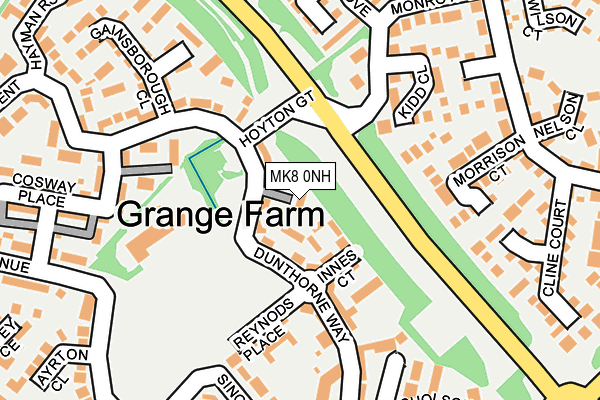 MK8 0NH map - OS OpenMap – Local (Ordnance Survey) MK8 0NH map - OS OpenMap – Local (Ordnance Survey)