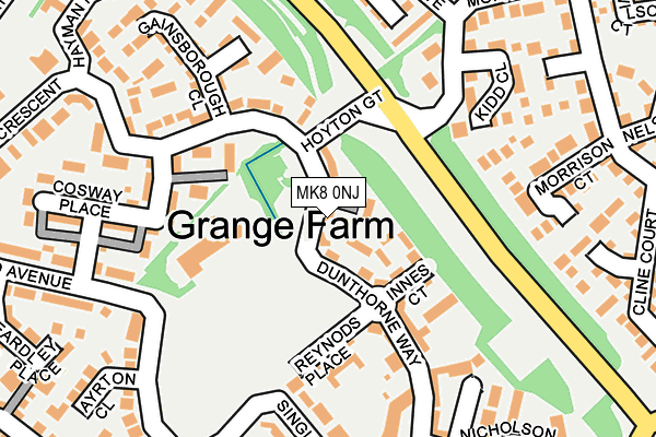 MK8 0NJ map - OS OpenMap – Local (Ordnance Survey) MK8 0NJ map - OS OpenMap – Local (Ordnance Survey)