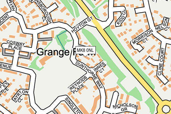 MK8 0NL map - OS OpenMap – Local (Ordnance Survey) MK8 0NL map - OS OpenMap – Local (Ordnance Survey)
