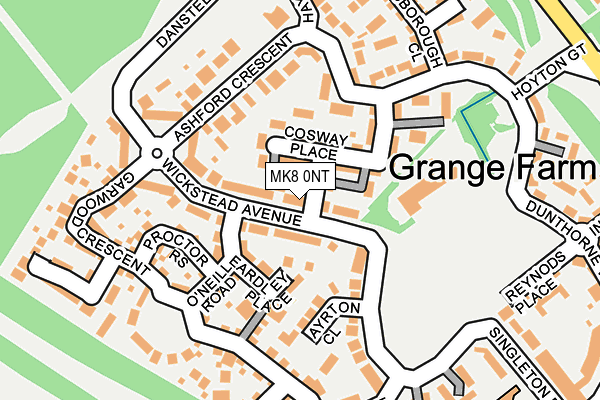 MK8 0NT map - OS OpenMap – Local (Ordnance Survey) MK8 0NT map - OS OpenMap – Local (Ordnance Survey)