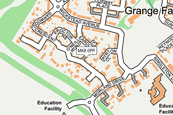 MK8 0PP map - OS OpenMap – Local (Ordnance Survey) MK8 0PP map - OS OpenMap – Local (Ordnance Survey)