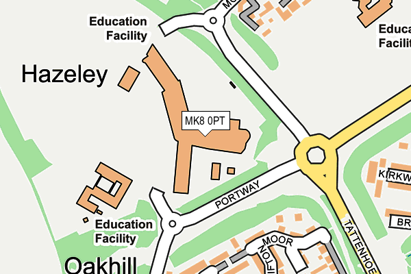MK8 0PT map - OS OpenMap – Local (Ordnance Survey) MK8 0PT map - OS OpenMap – Local (Ordnance Survey)