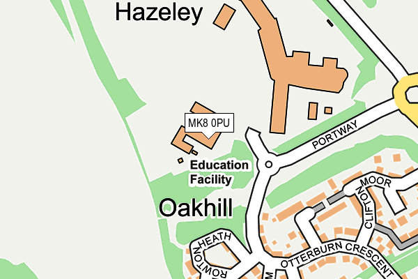 MK8 0PU map - OS OpenMap – Local (Ordnance Survey) MK8 0PU map - OS OpenMap – Local (Ordnance Survey)