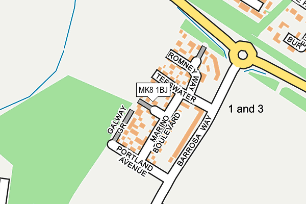 MK8 1BJ map - OS OpenMap – Local (Ordnance Survey) MK8 1BJ map - OS OpenMap – Local (Ordnance Survey)
