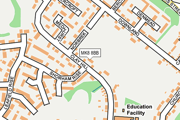 MK8 8BB map - OS OpenMap – Local (Ordnance Survey) MK8 8BB map - OS OpenMap – Local (Ordnance Survey)