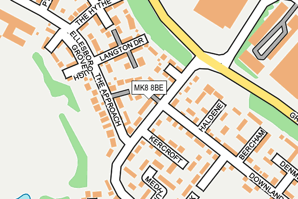 MK8 8BE map - OS OpenMap – Local (Ordnance Survey) MK8 8BE map - OS OpenMap – Local (Ordnance Survey)