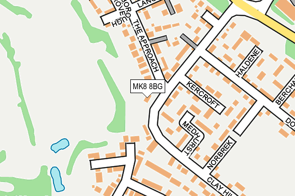 MK8 8BG map - OS OpenMap – Local (Ordnance Survey) MK8 8BG map - OS OpenMap – Local (Ordnance Survey)