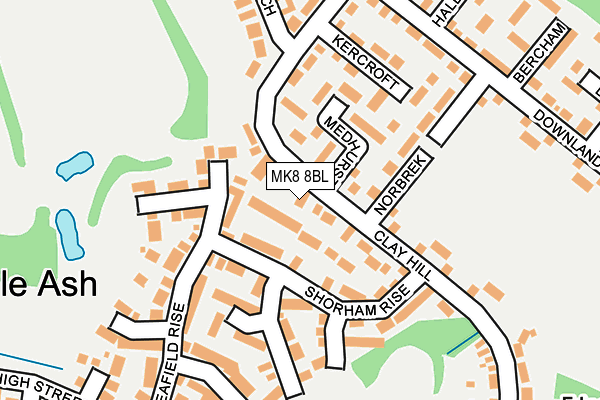 MK8 8BL map - OS OpenMap – Local (Ordnance Survey) MK8 8BL map - OS OpenMap – Local (Ordnance Survey)