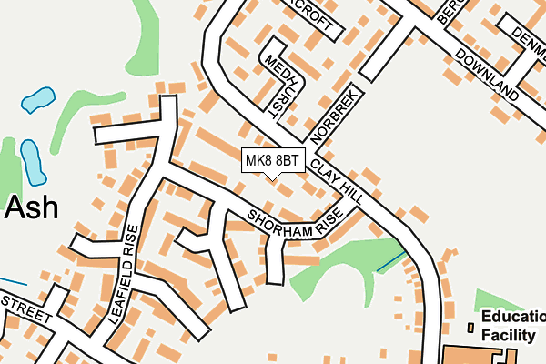 MK8 8BT map - OS OpenMap – Local (Ordnance Survey) MK8 8BT map - OS OpenMap – Local (Ordnance Survey)