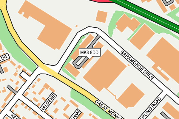 MK8 8DD map - OS OpenMap – Local (Ordnance Survey) MK8 8DD map - OS OpenMap – Local (Ordnance Survey)