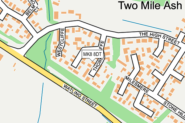 MK8 8DT map - OS OpenMap – Local (Ordnance Survey) MK8 8DT map - OS OpenMap – Local (Ordnance Survey)