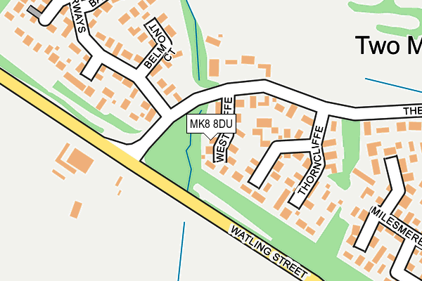 MK8 8DU map - OS OpenMap – Local (Ordnance Survey) MK8 8DU map - OS OpenMap – Local (Ordnance Survey)