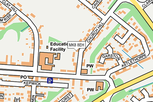 MK8 8EH map - OS OpenMap – Local (Ordnance Survey) MK8 8EH map - OS OpenMap – Local (Ordnance Survey)